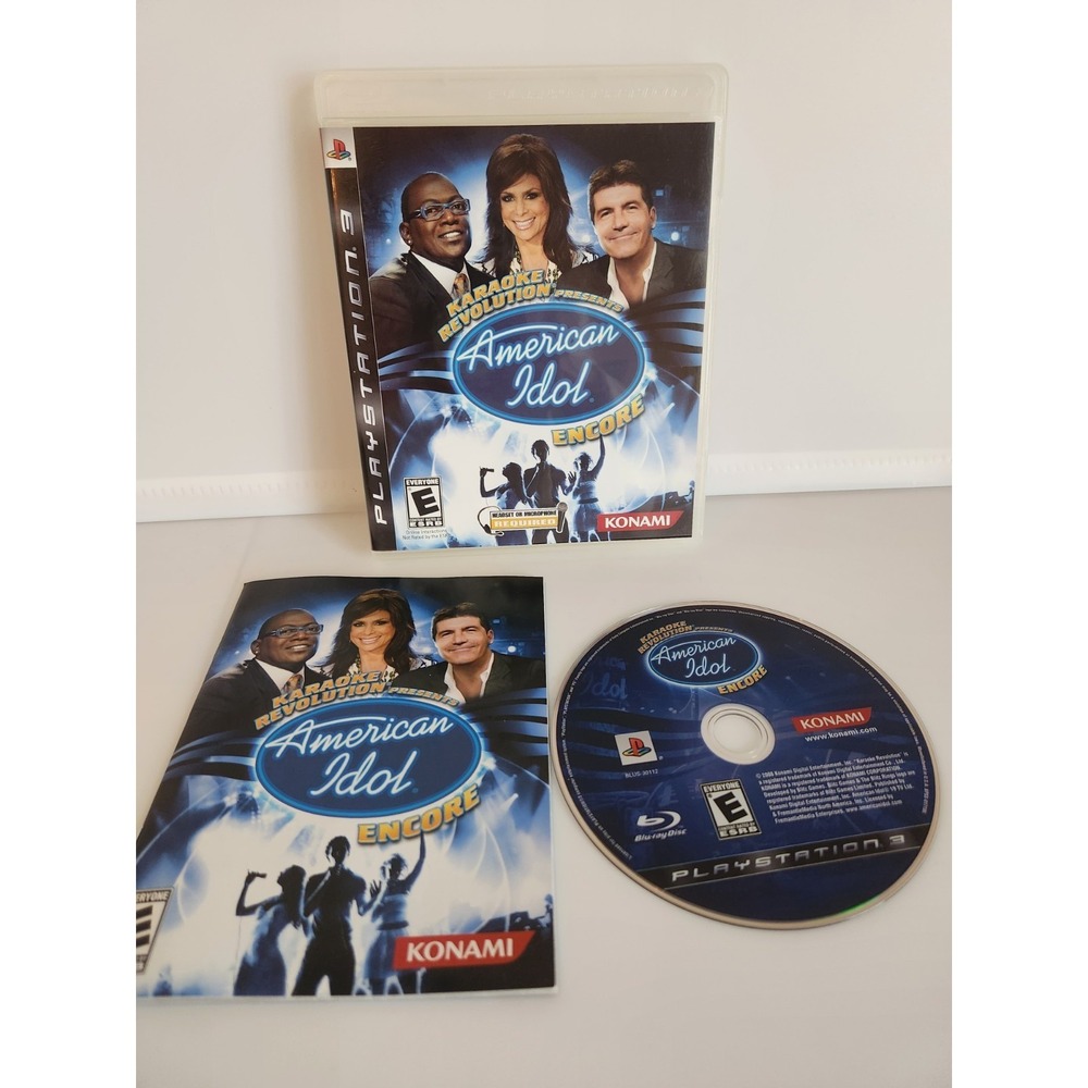 Karaoke Revolution American Idol Encore Paula Abdul Randy Jackson Simon VG